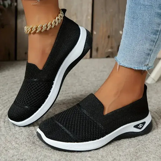 🔥 Last Day Promotion 70% OFF 🔥 - Women's Breathable Knit Sneakers, Lightweight & Comfortable Walking Shoes for All-Day Wear